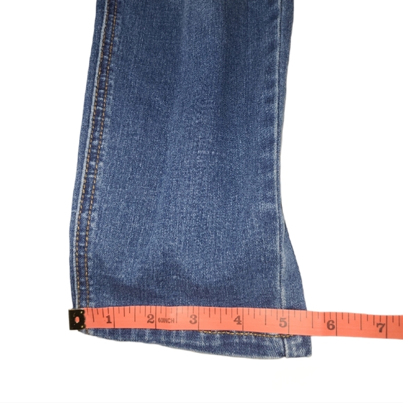 VIGOSS MATERNITY JEANS WOMEN 31 BLUE DENIM DISTRESSED BELLY SUPPORT WAIST - Picture 7 of 10